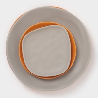 Тарелка Magistro "Potter" 26см 26х3 цвет оранжевый