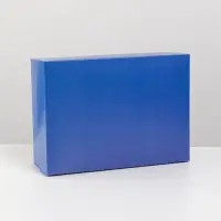 Коробка подарочная складная, упаковка, &laquo;Синяя&raquo;, 21 х 15 х 7 см