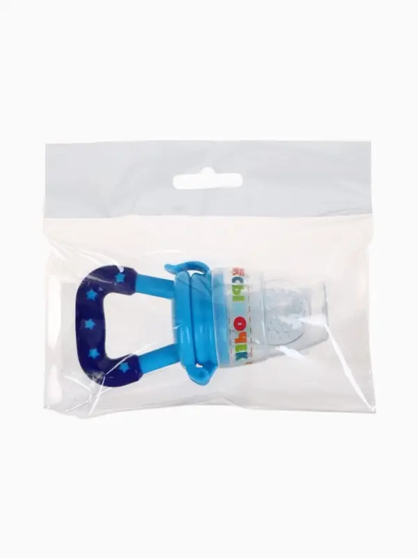 Ниблер для прикорма, с силиконовой сеточкой "Сыночек", цвет синий