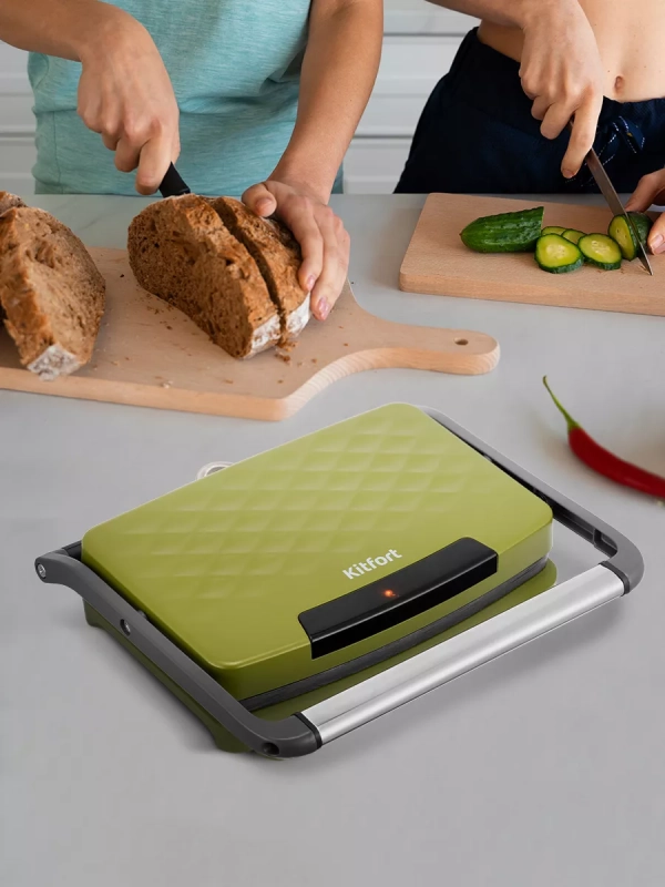Бутербродница электрическая сендвичница КТ-3626 - 750 Вт