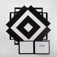 Коробка подарочная для цветов с вазой и PVC окнами складная, упаковка, &laquo;Счастье рядом с тобой&raquo;, 23 х 30 х 23 с