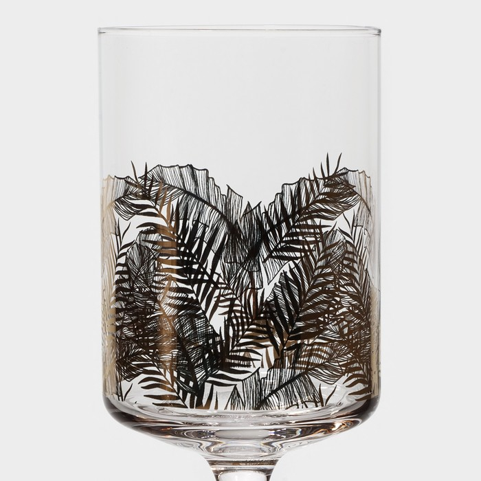 Бокал для вина стеклянный Magistro &laquo;Золотой лист&raquo;, 300 мл, 7&times;19,5 см