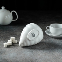 Сахарница фарфоровая Magistro &laquo;Ракушка&raquo;, 330 мл, цвет белый