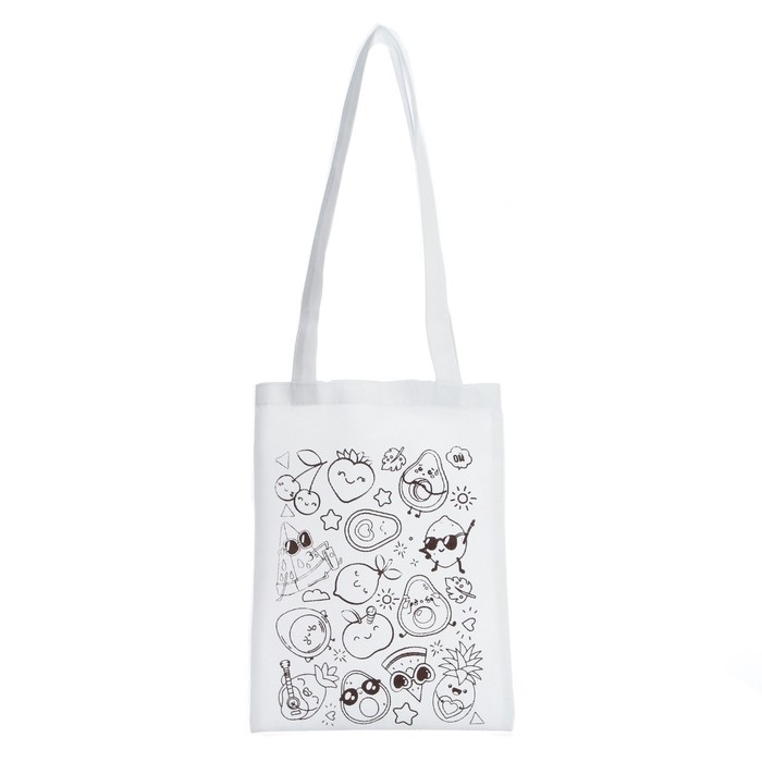 Сумка-Шоппер, раскраска &laquo;Фруктики&raquo; 20 &times; 27 см