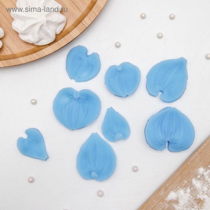 Набор молдов &laquo;Листья&raquo;, силикон, 4 пары, цвет МИКС