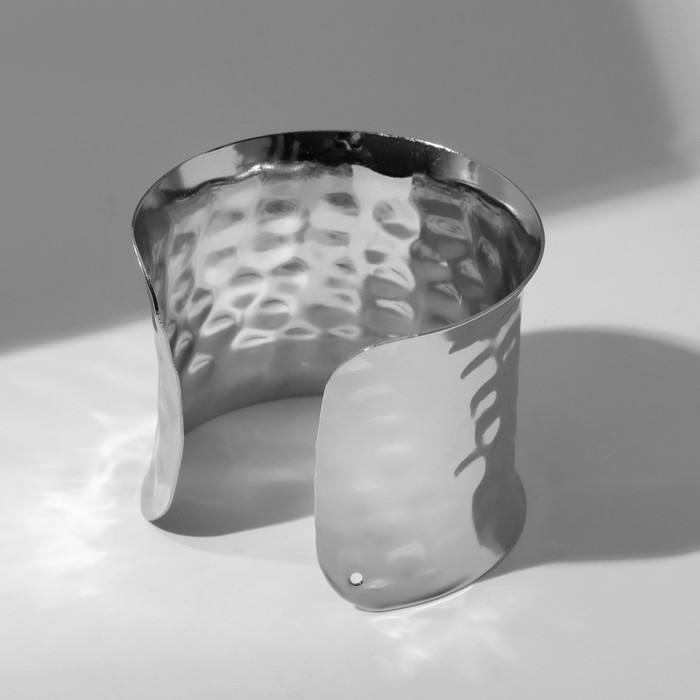 Браслет «Манжета» загнутый, цвет серебро Браслет «Манжета» загнутый, цвет серебро