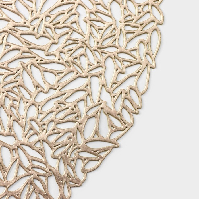 Салфетка сервировочная на стол &laquo;Манифик&raquo;, d=38 см, цвет золотой