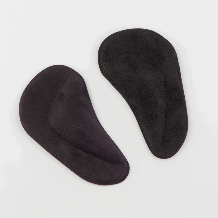 Супинаторы для обуви, на клеевой основе, 9,7 &times; 5,5 см, пара, цвет чёрный