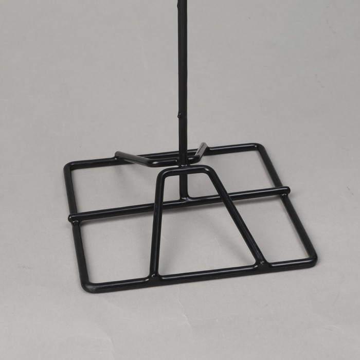 Вертушка, 2 яруса по 8 крючков, 20&times;20&times;40, цвет чёрный