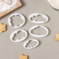 Набор выемок кондитерских для марципана и теста Доляна, 5 шт, 7,8&times;4,6&times;1 см