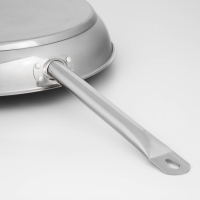 Сковорода &laquo;Общепит&raquo;, d=40 см, толщина стенок 0,8 мм, дно 3,5 мм, с теплораспределительным слоем, индукция