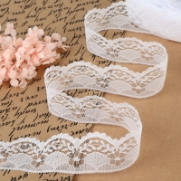 Кружево капроновое, 40 мм &times; 10 &plusmn; 1 м, цвет белый