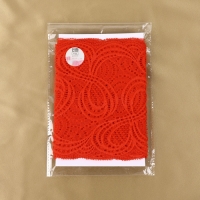 Кружевная эластичная ткань, 180 мм &times; 2,7 &plusmn; 0,5 м, цвет красный