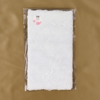 Кружевная эластичная ткань, 240 мм &times; 2,7 &plusmn; 0,5 м, цвет белый