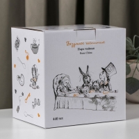 Чайная пара фарфоровая &laquo;Безумное чаепитие&raquo;, 440 мл, блюдце d=17 см