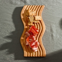 Доска разделочная для подачи и сервировки Adelica &laquo;Волна&raquo;, 31&times;15&times;1,8 см, берёза