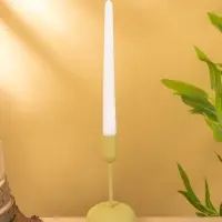 Подсвечник на 1 свечу текстурный "Оливковый" 8х8х15,5 см