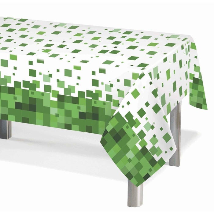 Скатерть одноразовая &laquo;Пиксели&raquo;, размер 120 &times; 180 см