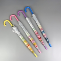 Зонт - трость полуавтоматический &laquo;Цветы&raquo;, 8 спиц, R = 40/58 см, D = 116 см, цвет МИКС