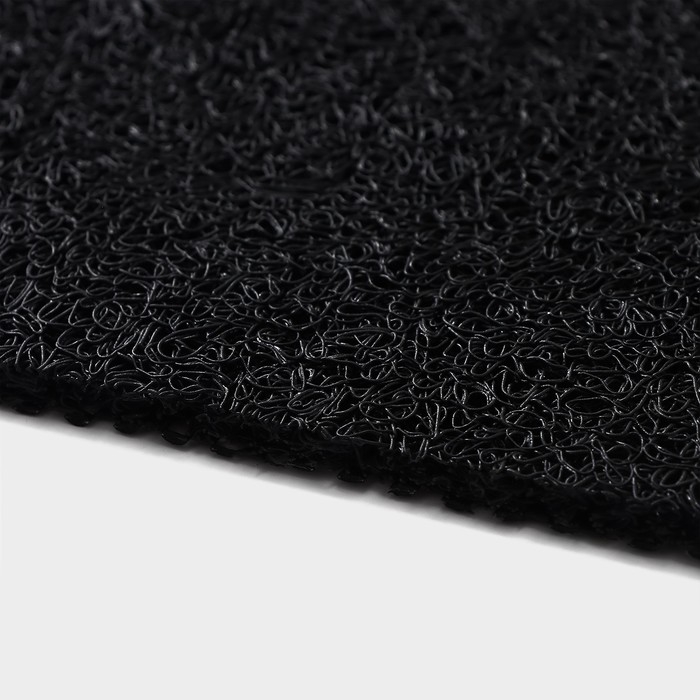 Коврик придверный грязезащитный SAVANNA, 45&times;75 см, цвет чёрный