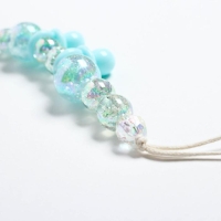 Держатель для соски - пустышки &laquo;Бусинки&raquo;, цвет бирюзовый