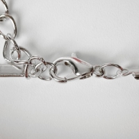 Кулон &laquo;На леске&raquo;, цвет белый в серебре, 30 см