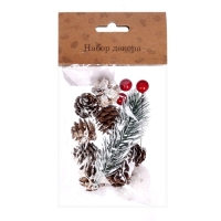 Набор новогоднего декора &laquo;Морозные шишки&raquo;