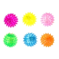 Мяч детский резиновый световой &laquo;Пёсики&raquo;, цвета МИКС, в шоубоксе