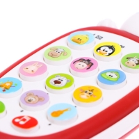 Музыкальный телефончик &laquo;Малыш Банни&raquo;, звук, цвет красный