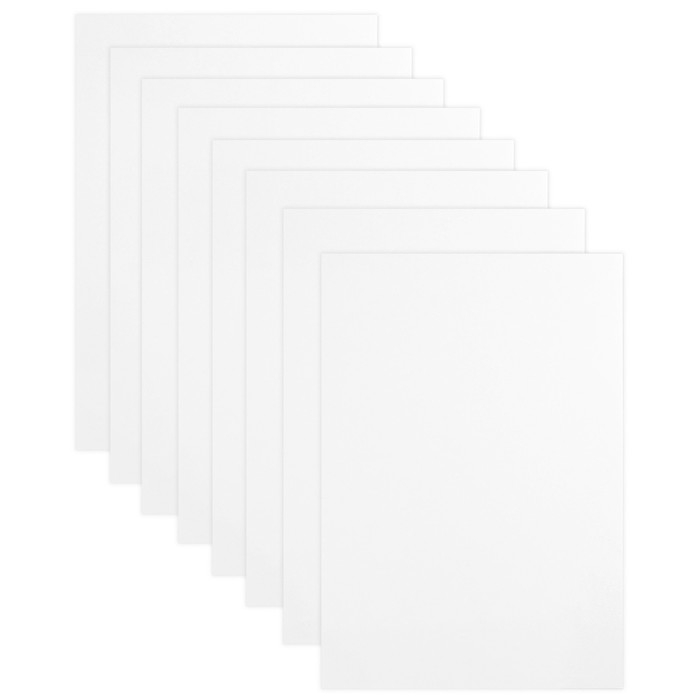 Картон белый, А4, 8 листов, мелованный, односторонний, в папке, 210, г/м&sup2;, Холодное сердце