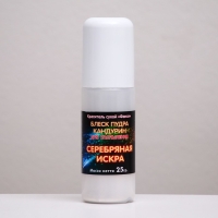 Блеск пудра "Орнамент" Серебряная Искра, для распыления, 25 г