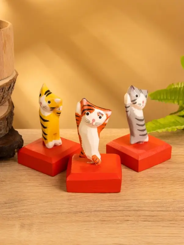 Сувенир на подставке дерево "Котенок" МИКС, 5х5х9 см