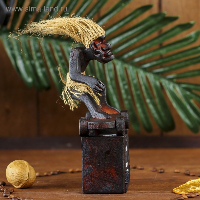 Сувенир &laquo;Абориген-календарь&raquo;, 18&times;11&times;8 см, дерево