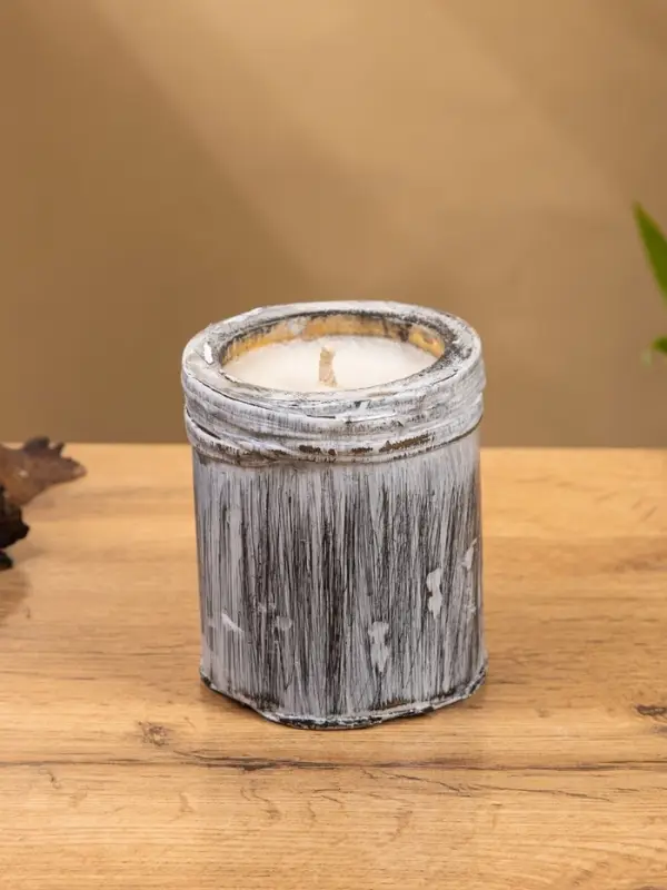 Свеча ароматизированная в бамбуке &laquo;Лотос&raquo;, 8&times;8&times;9 см, 200 мл