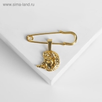 Булавка-оберег с подвеской &laquo;Ангел&raquo; 3,5 см, цвет золото