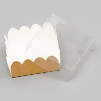 Коробка для печенья, крафт, 7&times;7&times;3 см