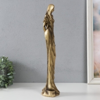 Сувенир полистоун "Девушка в тоге" под бронзу 11х9х41 см