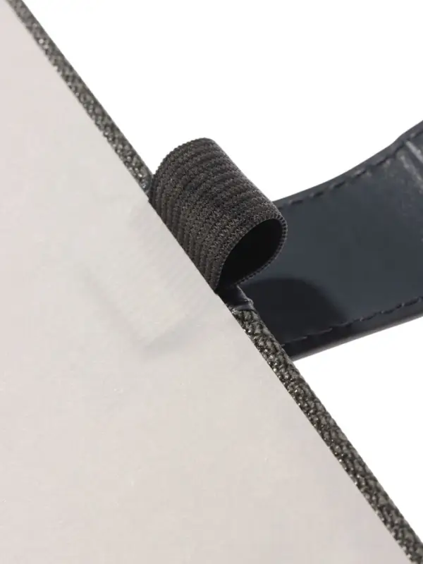 Ежедневник недатированный формат А5, с хлястиком, 128л, линия, пвх, Серый