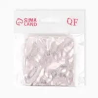 Зеркало складное квадрат (2) с/увел ВОЛНЫ 7,5см пластик розовый пакет QF