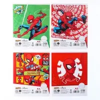 Тетрадь в линейку 18 листов, 4 вида МИКС, обложка мелованная бумага, &laquo;Человек-паук&raquo;