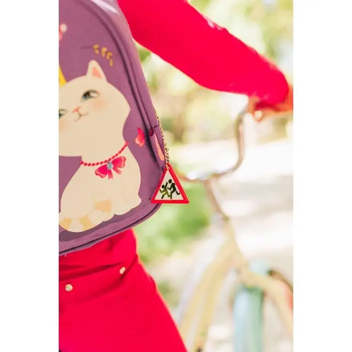 Светоотражающий элемент &laquo;Знак&raquo;, двусторонний, 6&times;4.3 см, белый, красный