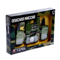 Игровой набор с рациями &laquo;Опасная миссия&raquo;, радиус действия 300 м, в наборе: 2 рации, бинокль, компас, работает от батареек