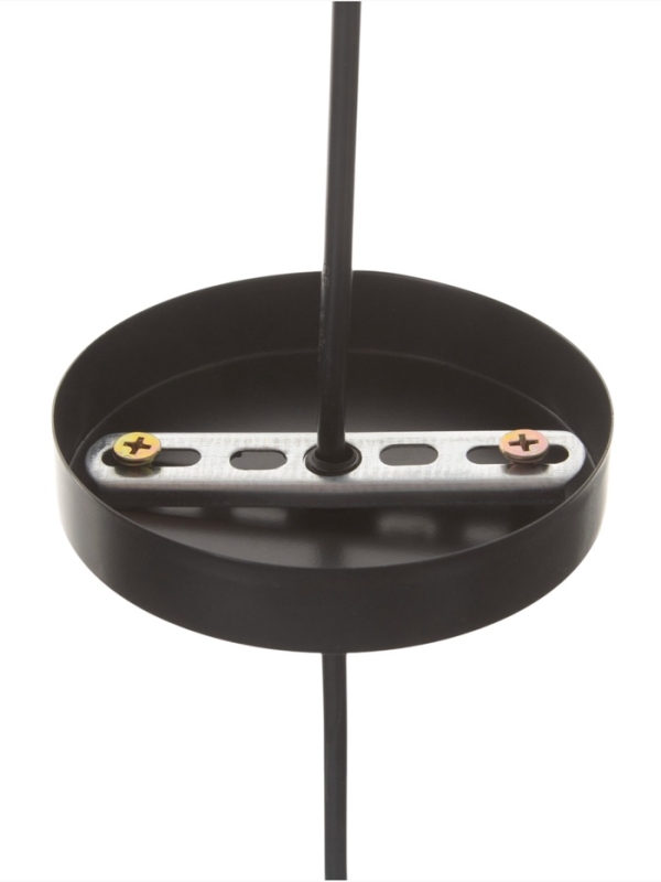 Светильник "Цветы" 1х40Вт Е27 черный 15х15х35+100см