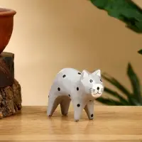 Набор сувенирный &laquo;Кошки&raquo;, h=9 см, h=8 см, h=6.5 см, дерево, серый