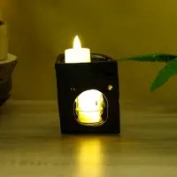 Аромалампа &laquo;Маска&raquo;, 11&times;9&times;6 см, керамика, тёмно-коричневая