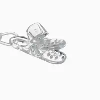 Держатель для соски - пустышки, пружинка, 2 шт., прозрачный, Крошка Я