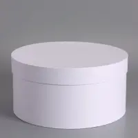 Коробка круглая белая, 30 х 15 см