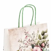 Пакет крафт &laquo;Цветы&raquo; 21&times;11&times;27 см