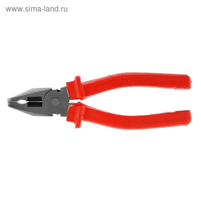 Плоскогубцы комбинированные ЛОМ, шлифованные, пластиковые рукоятки, 180 мм
