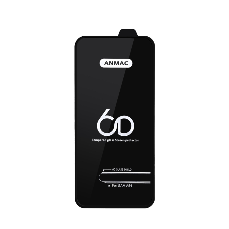 Защитное стекло Sam A54 Anmac 6D Black без упаковки Арт.1137433 (10 шт./уп.)